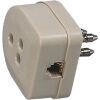 Fanton 22170 - enchufe tripolar con toma de corriente 6/4