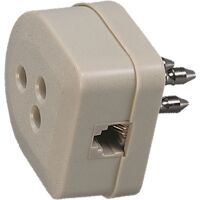 Fanton 22170 - fiche tripolaire avec prise 6/4