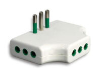 White small angled multiple adapter