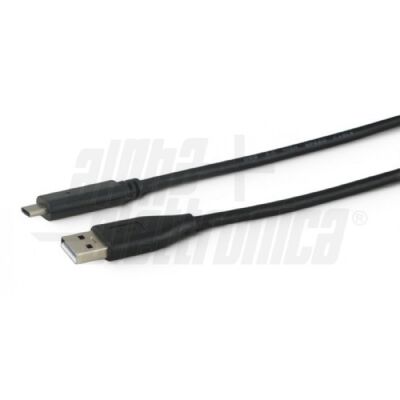 USB data and power cable - USB type C black 1m