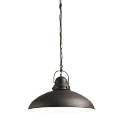 Lámpara colgante antigua negra 6042