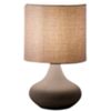 Lampe de table avec abat-jour gris tourterelle 6504