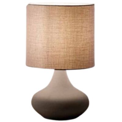 Lámpara de mesa con pantalla gris tórtola 6504