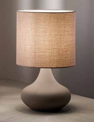 Table lamp with 6504 dove gray lampshade
