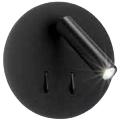 Plug 6702 black led wall light