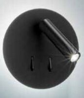 Plug 6702 black led wall light