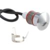 VISTA recessed spotlight in satin steel