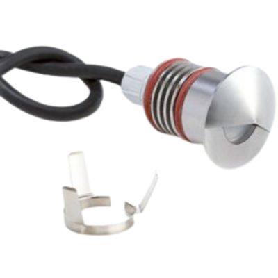 VISTA recessed spotlight in satin steel