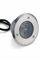 TRIS recessed spotlight in satin steel