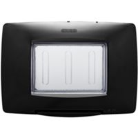 Gewiss GW16703TNN Chorus - placca 3 moduli autoportante nero