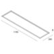 Novalux 102008.01 - Panneau LED 120x30 THE PANEL 2 39W 4000K