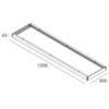 Novalux 102087.01 - ceiling mounted box 1200x300 THE PANEL 2