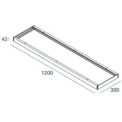 Novalux 102087.01 - Coffret de plafond 1200x300 THE PANEL 2