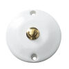 Volux - button with brass-plated porcelain key