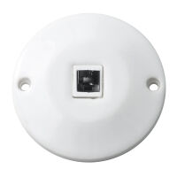 Volux - 6/4 plug porcelain telephone socket