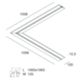 Novalux 101802.99 - L-16 EVO standard corner profile