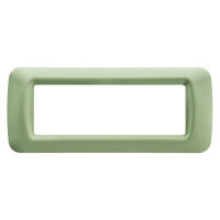 Sistema Gewiss GW22546 - Placa Venecia 6 módulos verde