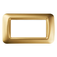 Gewiss GW22664 System - 4-module antique gold plate