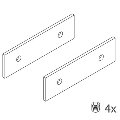 Novalux 103003.99 - Kit de connexion pour profilés P-40 et P-25