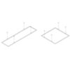 Novalux 16223.99 - kit 4 sospensioni 600/1200 THE PANEL 2