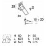 Kit muelles para 600X600 y 1200X300