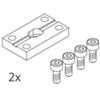Novalux 16232.96 - kit 2 giunti non sospesi THE PANEL 2