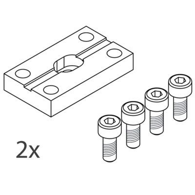 Novalux 16232.96 - Kit de 2 juntas no suspendidas EL PANEL 2