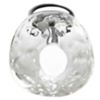 Lámpara de techo en cristal transparente cromo pulido 6467