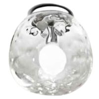 Ceiling light in polished chrome transparent glass 6467