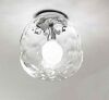 Lámpara de techo en cristal transparente cromo pulido 6467