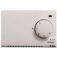 Thermostat d'ambiance encastrable blanc MODULO 230V avec voyant lumineux