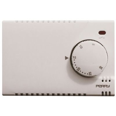 Thermostat d'ambiance encastrable blanc MODULO 230V avec voyant lumineux