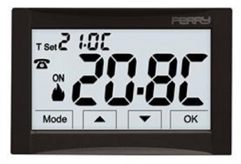 Perry 1TITE543 - Termostato ambiente da incasso MOON touch TE543 230V