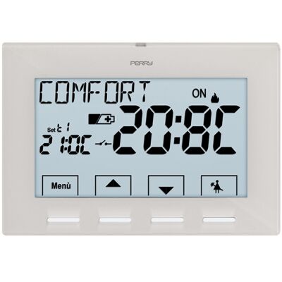 Perry 1TPTE028B - Thermostat menu NEXT 3V blanc