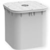 Support pour mât 250 x 250 avec couvercle gris