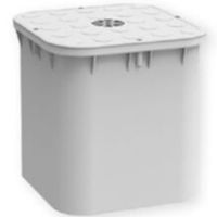 Soporte para poste 250 x 250 con funda gris