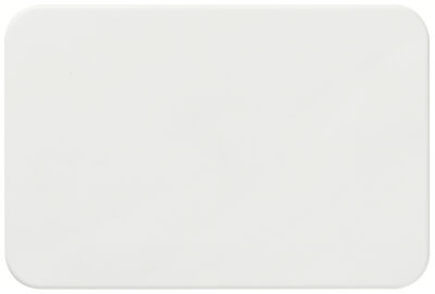 Tapa de caja rectangular blanca de perfil bajo de 3 lugares