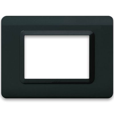 Serie 44 - placca Tecnopolimero 44 in tecnopolimero 3 posti grigio Tekla