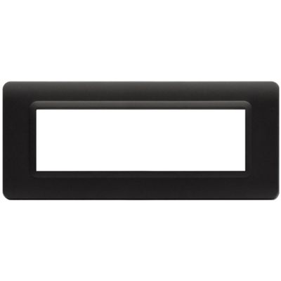 Serie 44 - placca Tecnopolimero 44 in tecnopolimero 7 posti grigio Tekla