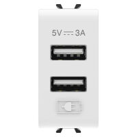 Gewiss GW10447 Chorus - Cargador USB A+A 