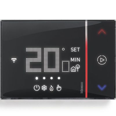 Chronothermostat intégré Wi-Fi noir Smarther2