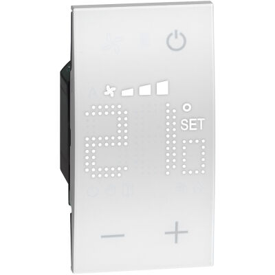 BTicino KW4691 Living Now Blanc - Thermostat électronique SCS