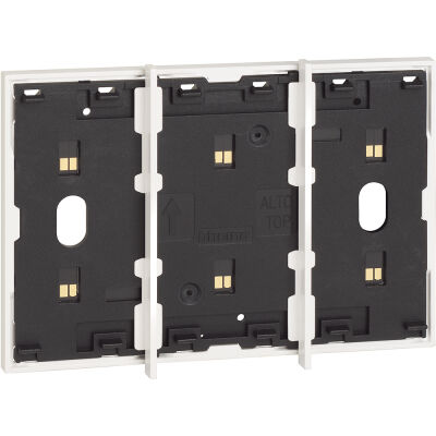 My Home - cadre électrifié 3 modules blanc