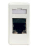 System White - connector for RJ45 Cat. 5e FTP data transmission