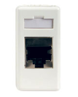System White - connector for RJ45 Cat. 5e FTP data transmission