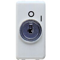 System White - bipolar switch with key
