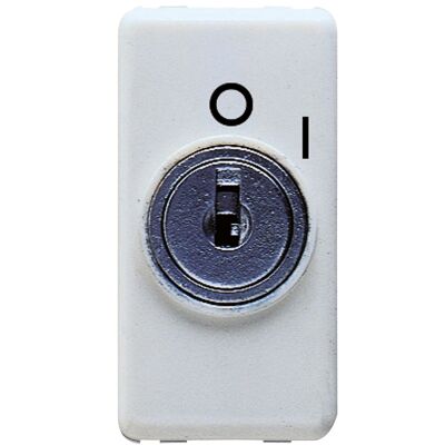 System White - interruptor bipolar con llave