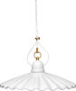Porcelain chandelier with ø 38 wave plate and rosette