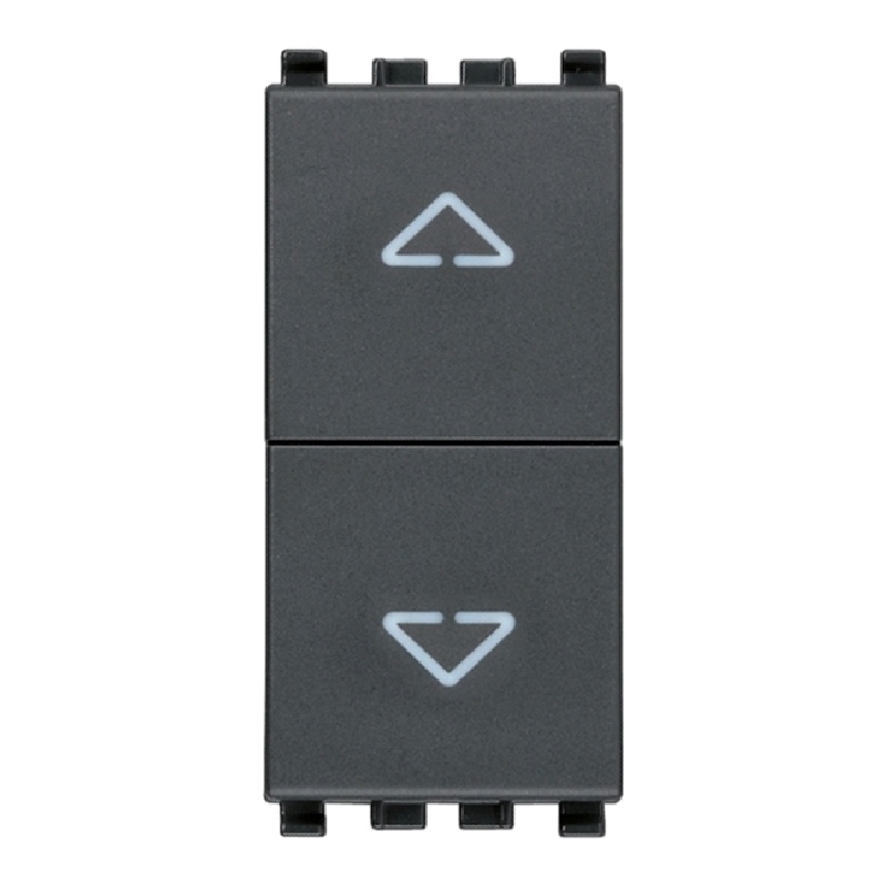 Eikon Grey - interruptor doble con flechas