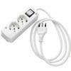 Presa multipla con interruttore e cavo 1,5 mt spina 16A e 2 prese universali e 1 bipasso